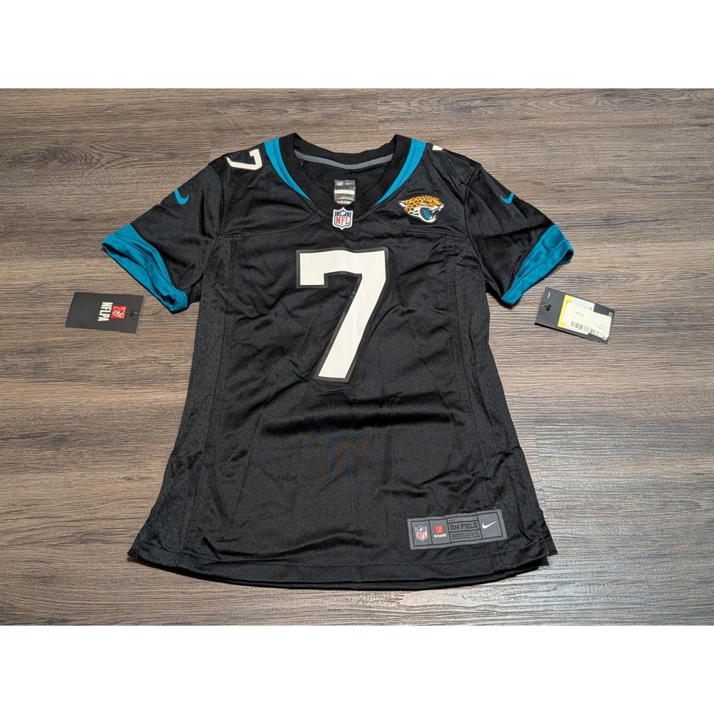Nike Jacksonville Jaguars Nick Foles 7 Womens Game Jersey‎ Black Small New